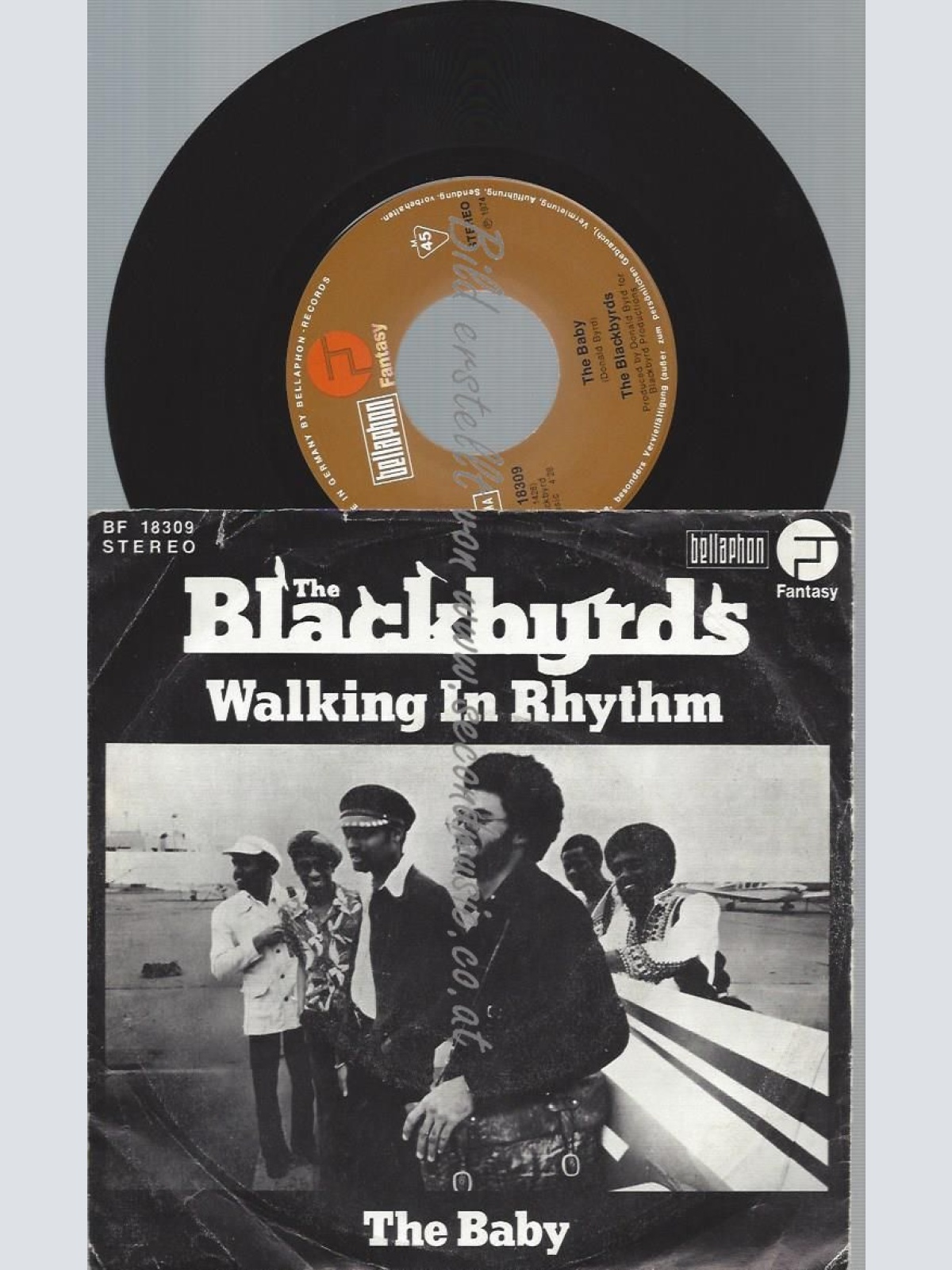 7"  The Blackbyrds – Walking In Rhythm