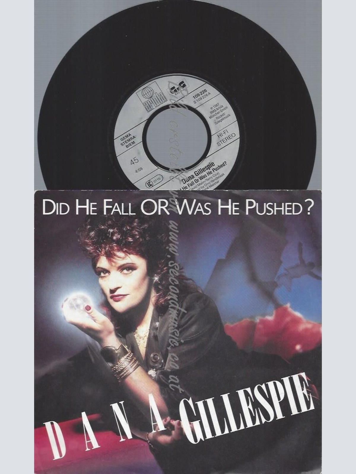 7" Dana Gillespie Did He Fall or was he Pushed