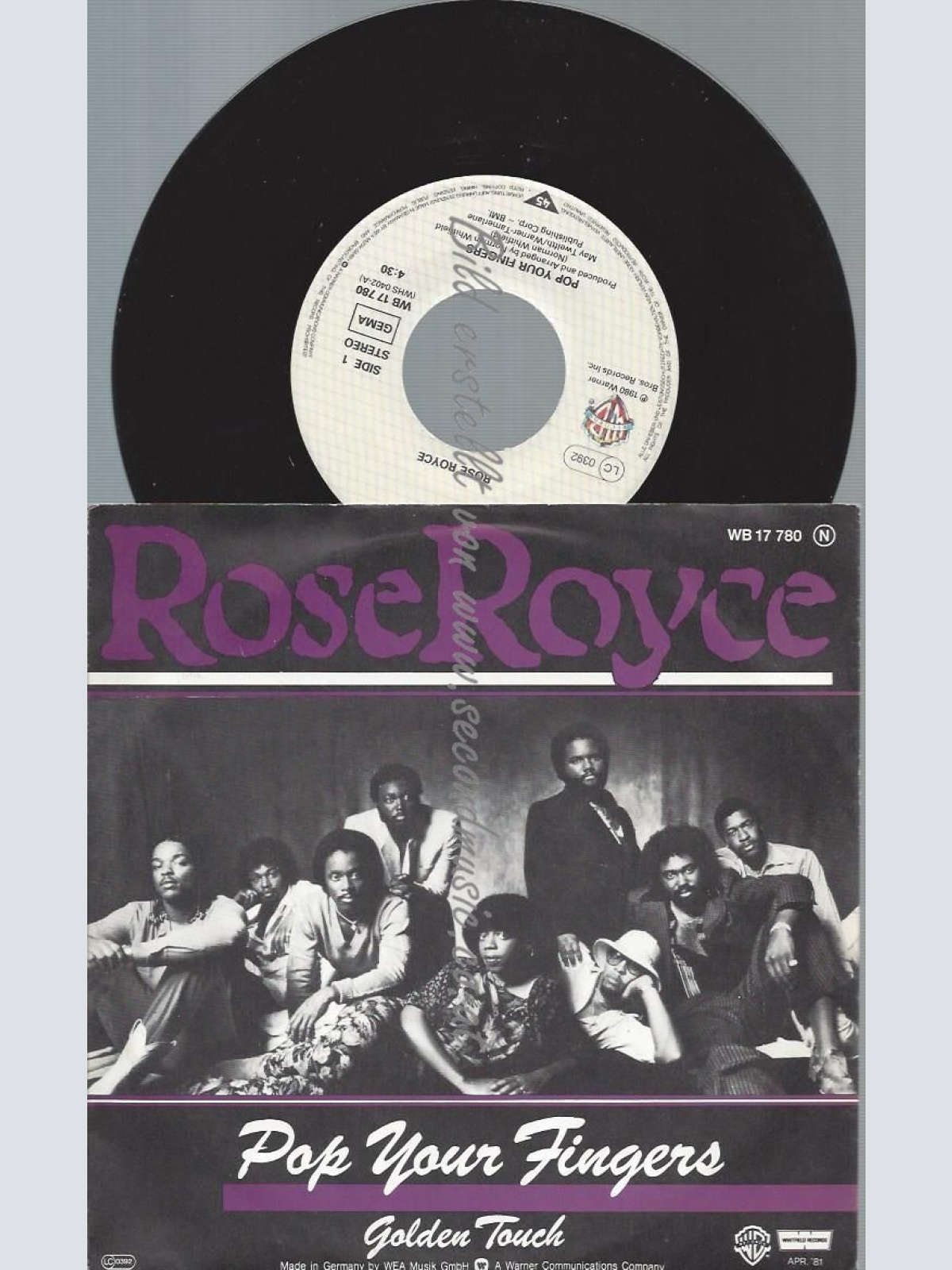 7"     Rose Royce  Pop Your Fingers