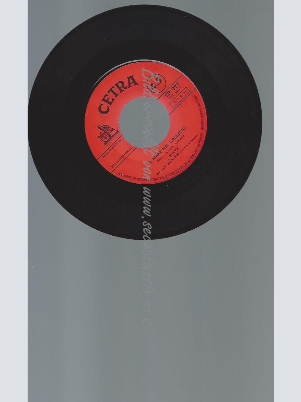 7"   Milva – Il Mare Nel Cassetto