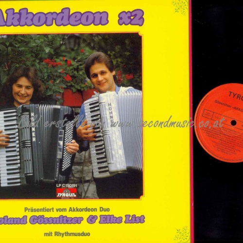 LP-  Akkordeon  x2  -- Roland Gössnitzer & Elke List  /   NM