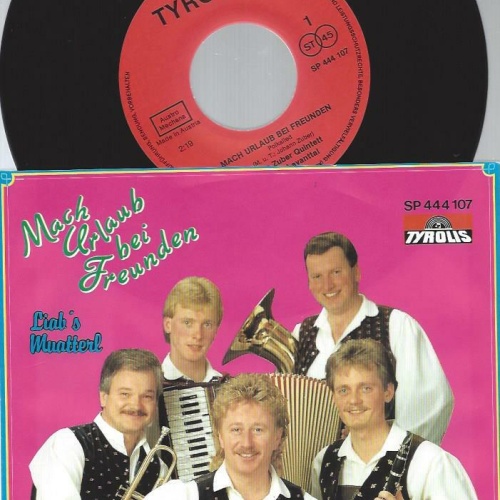 7" Hans Zuber Quintett  – Mach Urlaub Bei Freunden