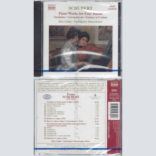 CD--NM-SEALED-RICO GULDA, CHR. HINTERHUBER UND FRANZ SCHUBERT -KOMPONIST- -2002