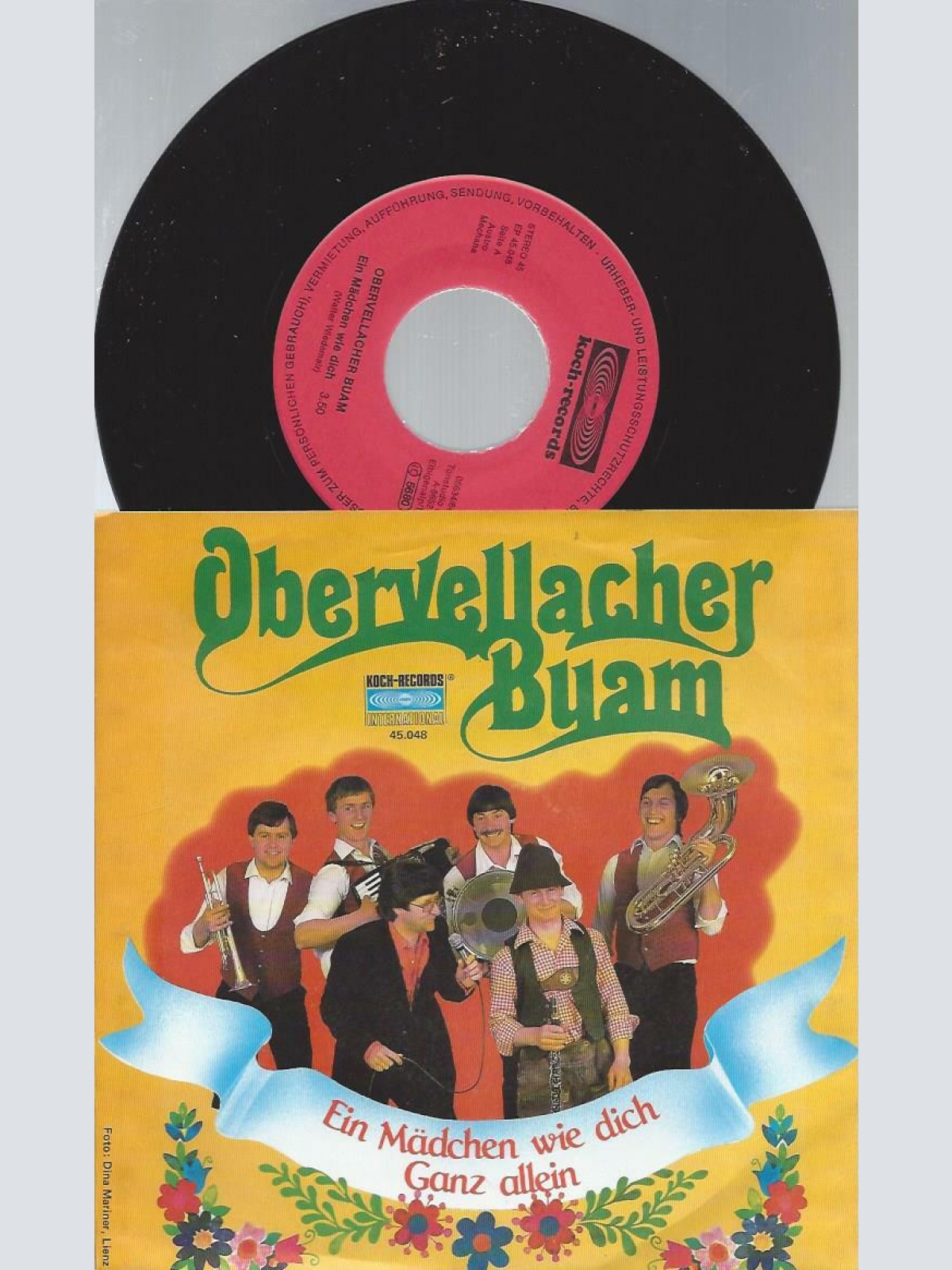 7" Obervellacher Buam – Ein Mädchen Wie Dich
