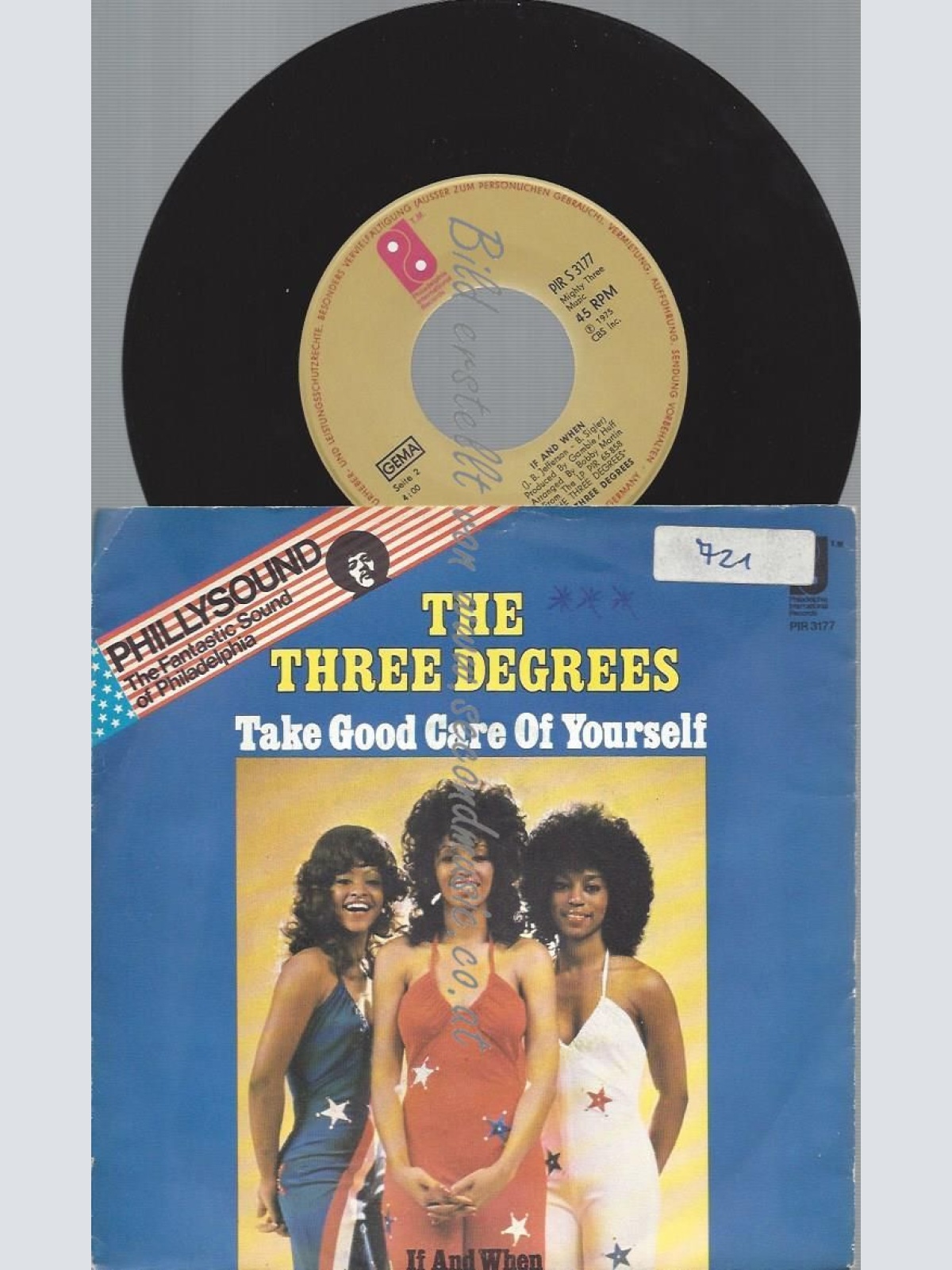 7"   The Three Degrees  Take Good Care Of Yourself