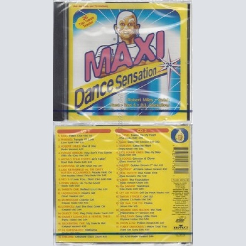 CD--NM-SEALED-VARIOUS ARTISTS -1997- - DOPPEL-CD -- MAXI DANCE SENSATION 24