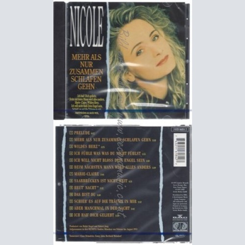 CD-NM-SEALED-NICOLE -GERMAN- -1993- -- MEHR ALS NUR ZUSAMMEN SCHLAFEN