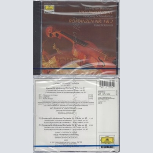 CD--NM-SEALED-VIOLINROMANZEN1 UND 2 / WOLFGANG SCHNEIDERHAN, DAVID OISTRACH UND