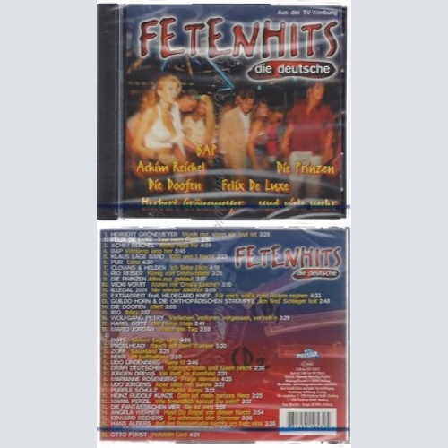 CD--NM-SEALED-VARIOUS -1996- - DOPPEL-CD -- FETENHITS - DIE DEUTSCHE