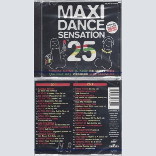 CD--NM-SEALED-VARIOUS ARTISTS -1997- - DOPPEL-CD -- MAXI DANCE SENSATION 25