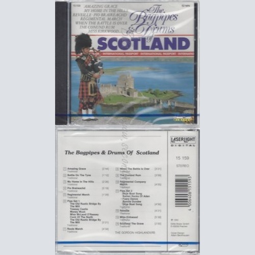CD--NM-SEALED-THE GORDON HIGHLANDERS UND D. FORD -1985- -- THE BAGPIPES & DRUMS