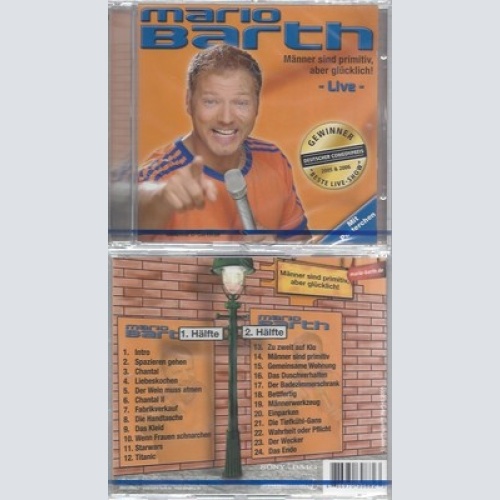 CD--NM-SEALED-MARIO BARTH -2006- -- MÄNNER SIND PRIMITIV, ABER GLÜCKLICH!