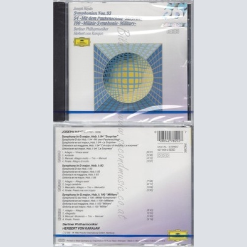 CD--NM-SEALED-KARAJAN, BP UND JOSEPH HAYDN -KOMPONIST- -1989- -- SINFONIEN 93,9