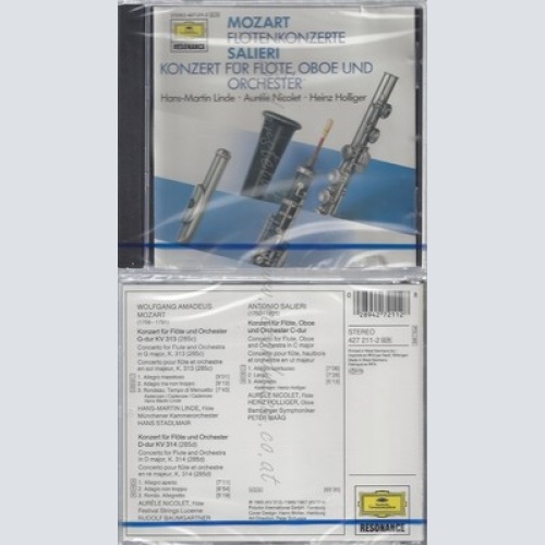 CD--NM-SEALED-FLÖTEN-OBOEN-KONZERT / NICOLET, HOLLIGER, MAAG UND BAMS -1989- --