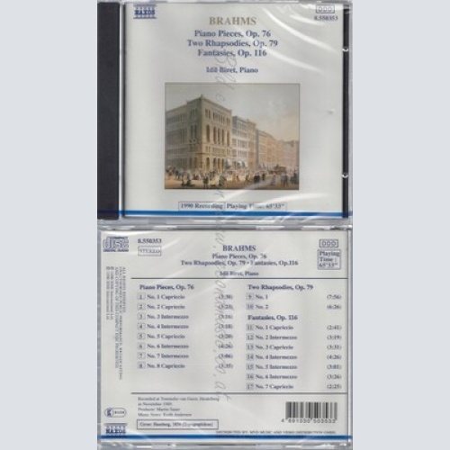 CD--NM-SEALED-IDIL BIRET UND JOHANNES BRAHMS -KOMPONIST- -- -- BRAHMS KLAVI
