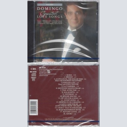 CD--NM-SEALED-PLACIDO DOMINGO UND VARIOUS -KOMPONIST- -1988- -- LOVE SONGS