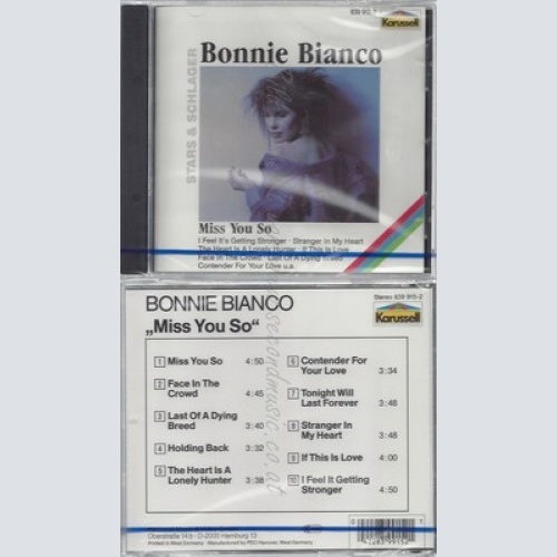 CD--NM-SEALED-BONNIE BIANCO -- MISS YOU SO -
