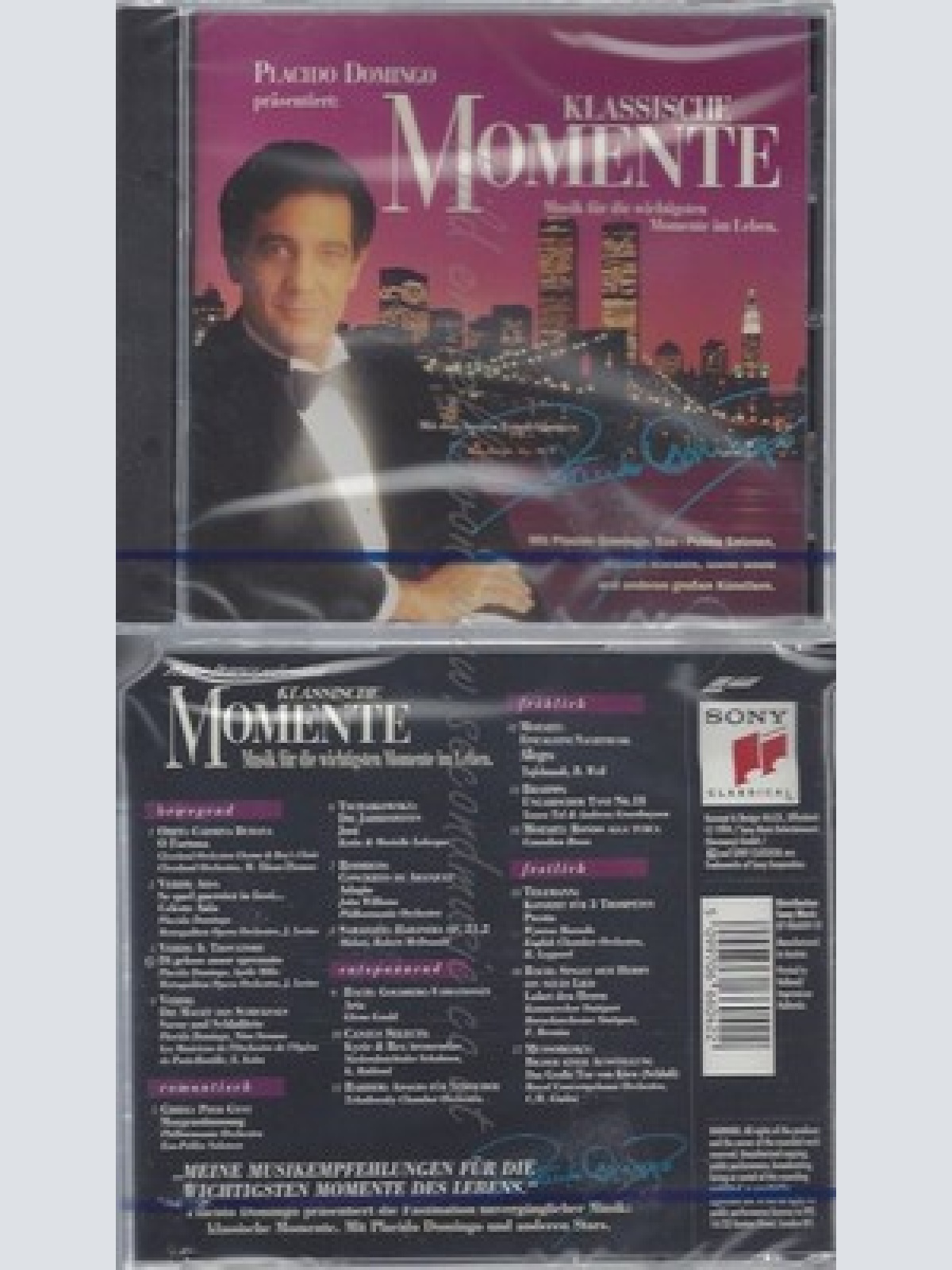 CD--NM-SEALED-PLACIDO DOMINGO - CLASSICAL -- KLASSISCHE MOMENTE