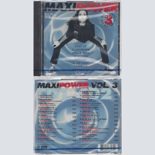 CD--NM-SEALED-EAST 17, 2 UNLIMITED, MARUSHA UND ODYSSEY -- MAXI POWER 3 -1994-