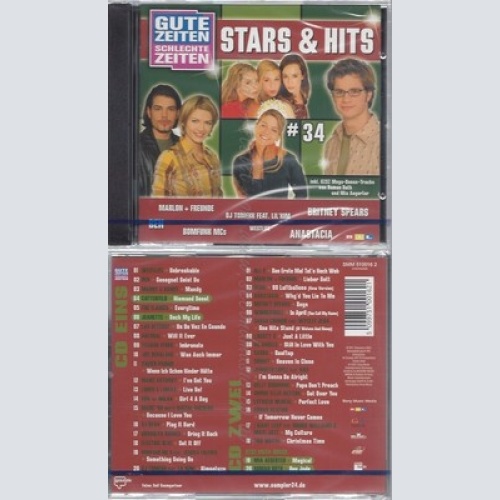 CD--NM-SEALED-VARIOUS -2002- - DOPPEL-CD -- GZSZ STARS & HITS 34