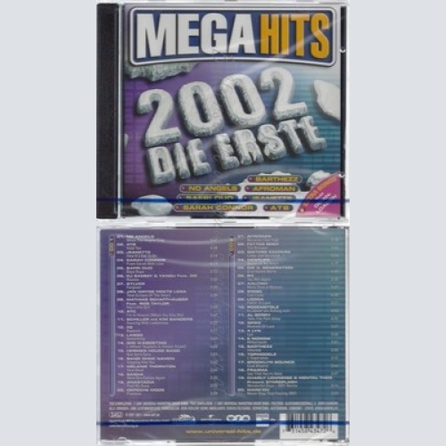 CD--NM-SEALED-VARIOUS -2001- - DOPPEL-CD -- MEGA HITS 2002-DIE ERSTE