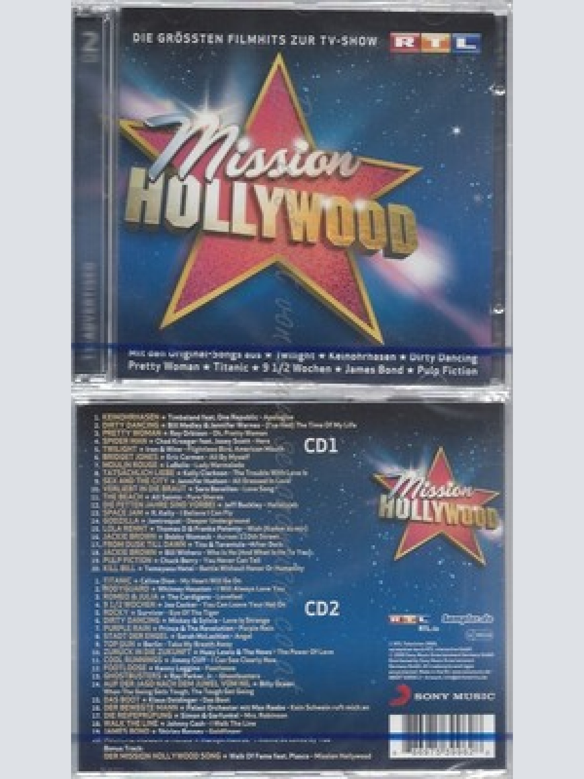 CD--NM-SEALED-VARIOUS -2009- - DOPPEL-CD -- MISSION HOLLYWOOD-DIE GRÖßTEN FILMH