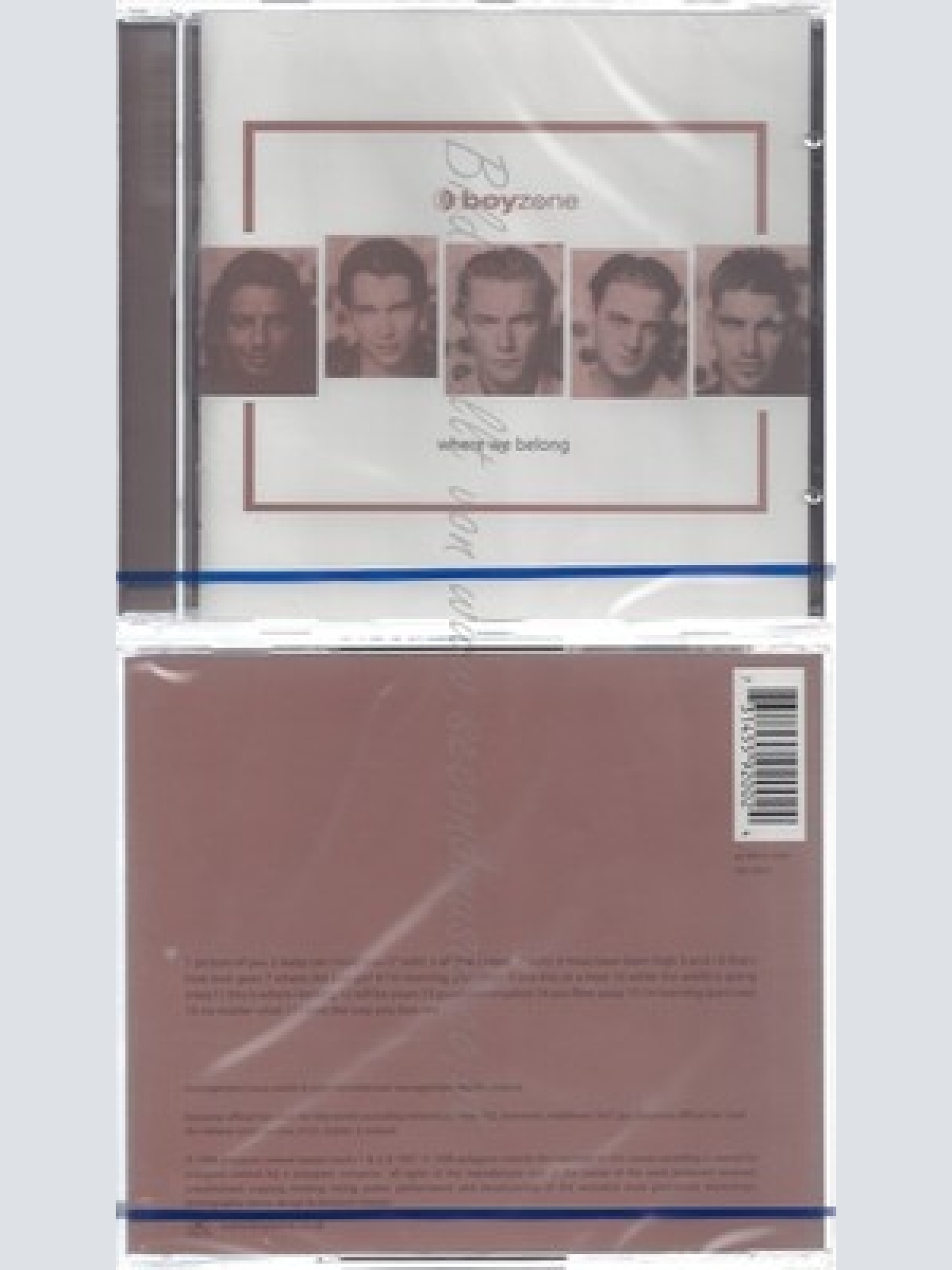 CD--NM-SEALED-BOYZONE -1998- -- WHERE WE BELONG