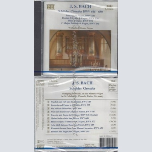 CD--NM-SEALED-WOLFGANG RÜBSAM UND JOHANN SEBASTIAN BACH -KOMPONIST- -1995- -- S
