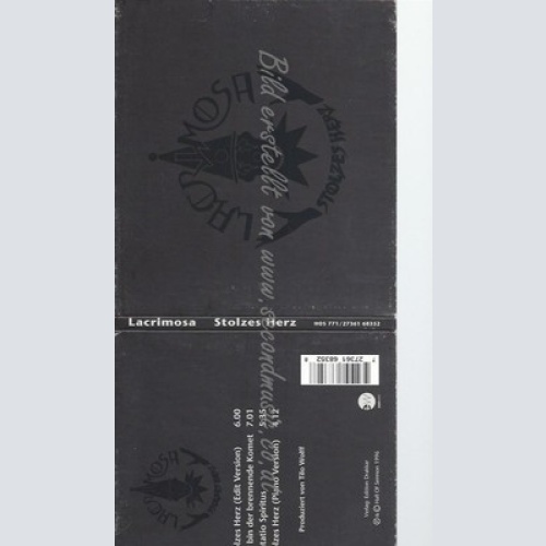 CD--LACRIMOSA--STOLZES HERZ | SINGLE