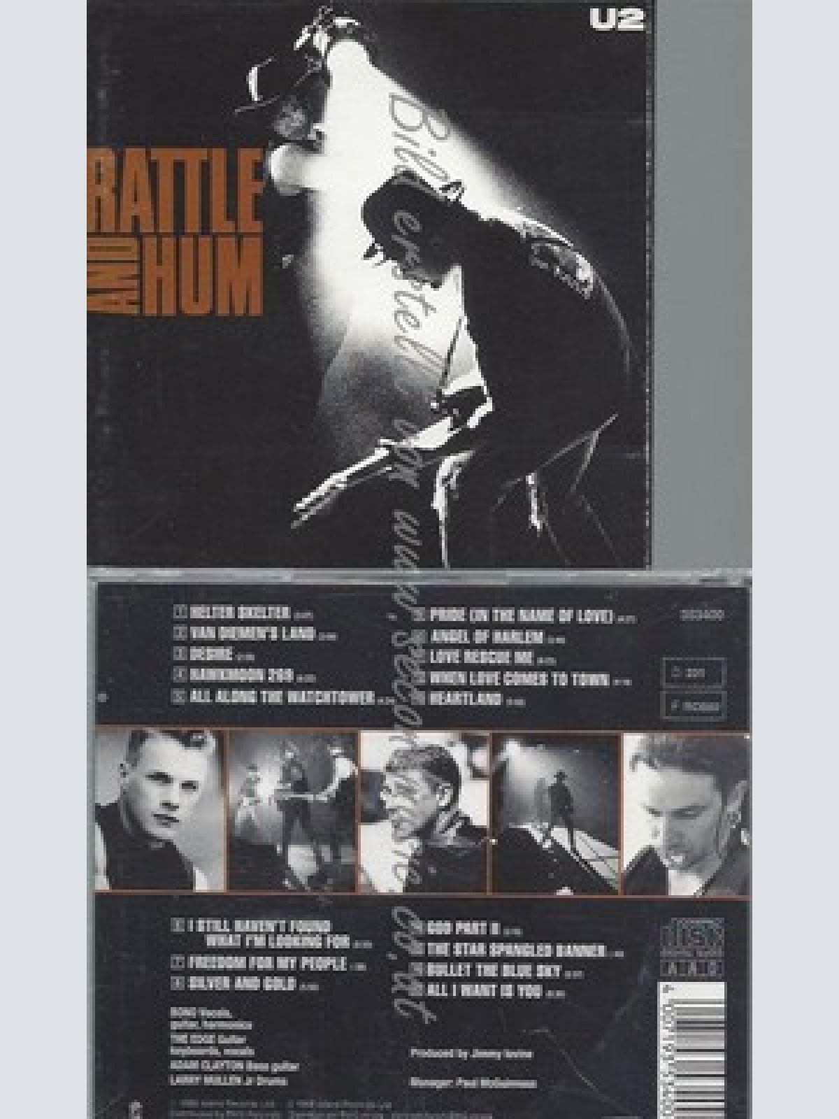 CD--U2--RATTLE AND HUM --
