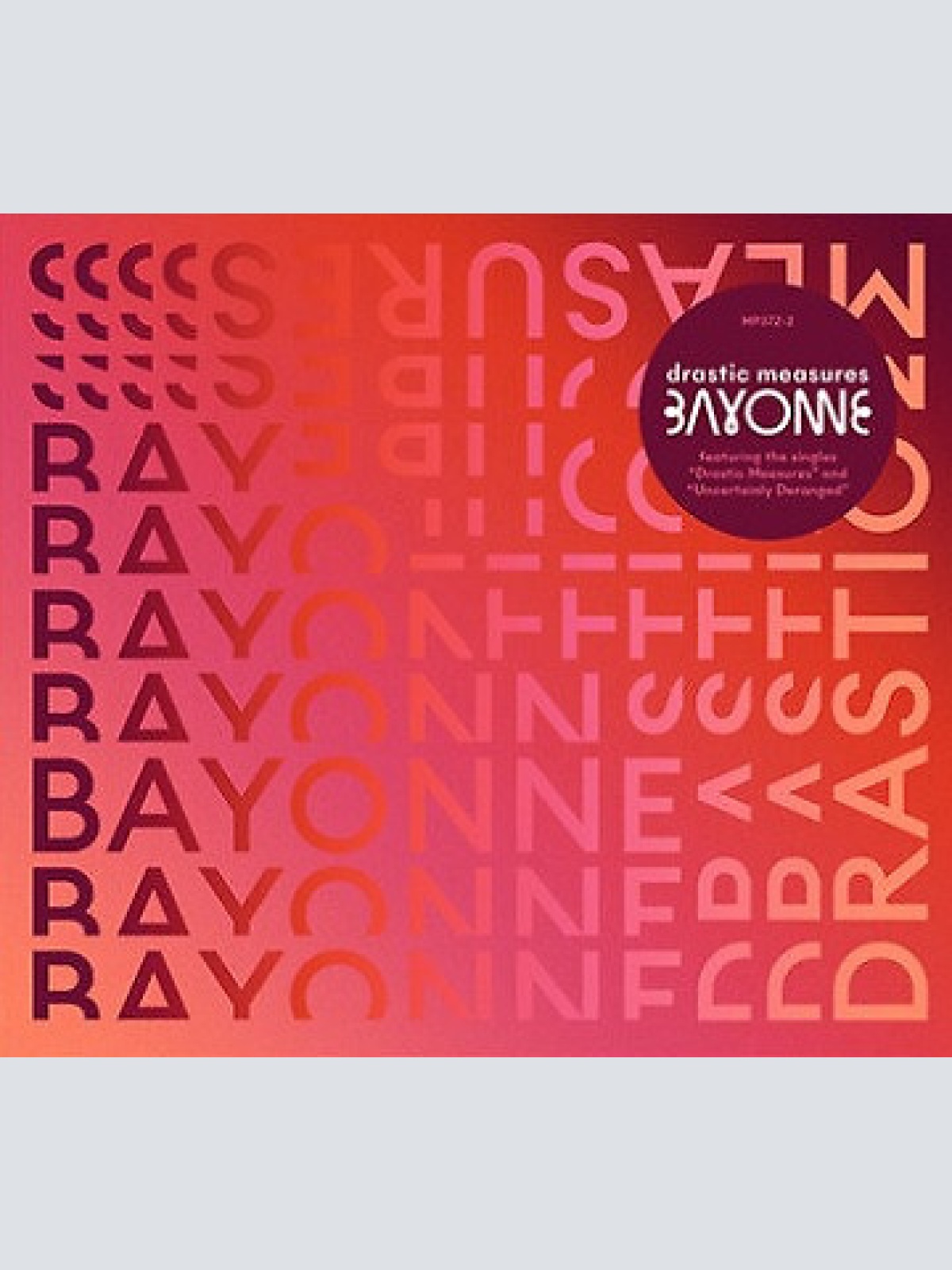 CD, Promo Bayonne - Drastic Measures