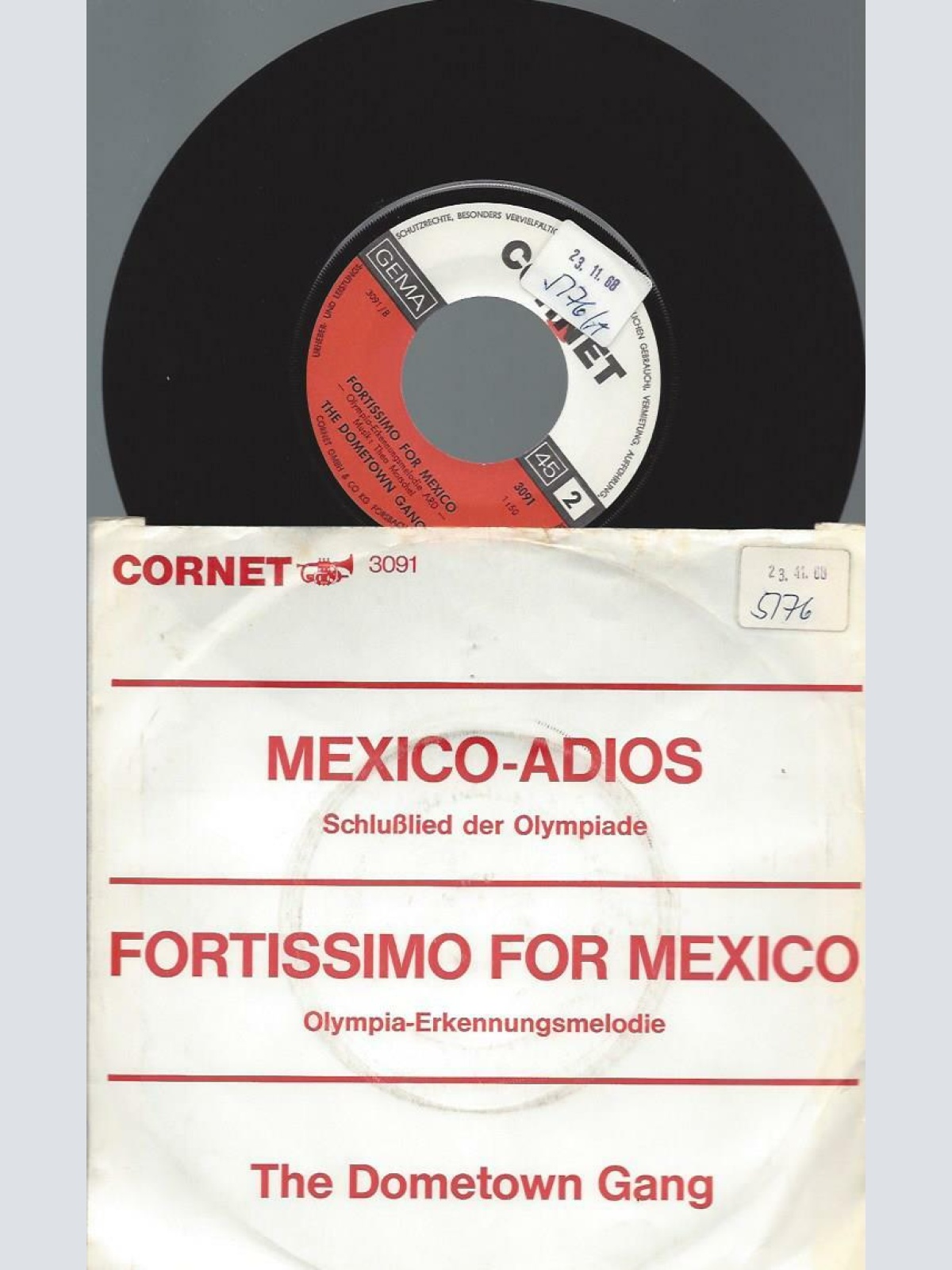 7" The Dometown Gang – Mexico-Adios