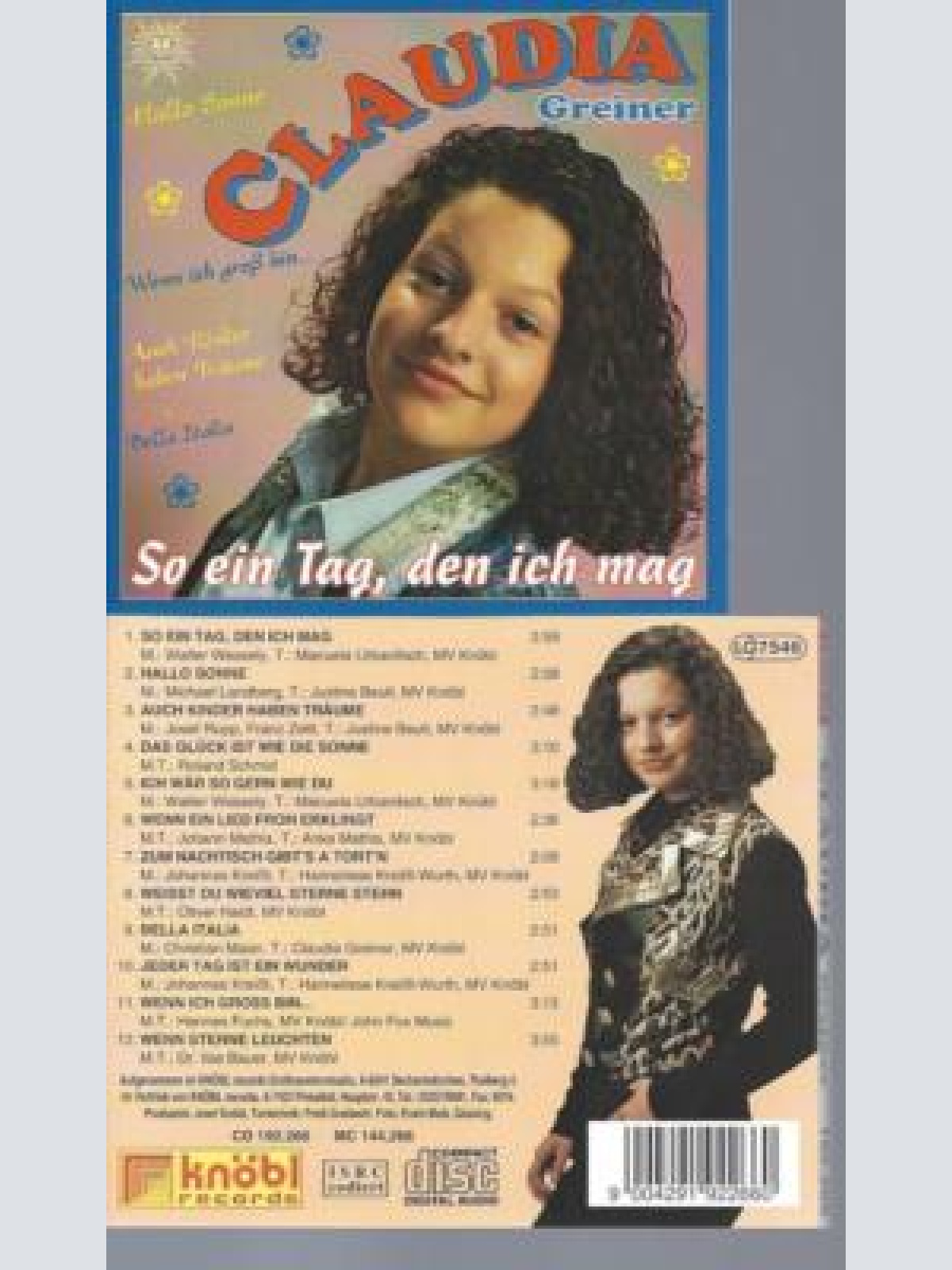 CD--CLAUDIA GREINER SO EIN TAG DEN ICH MAG