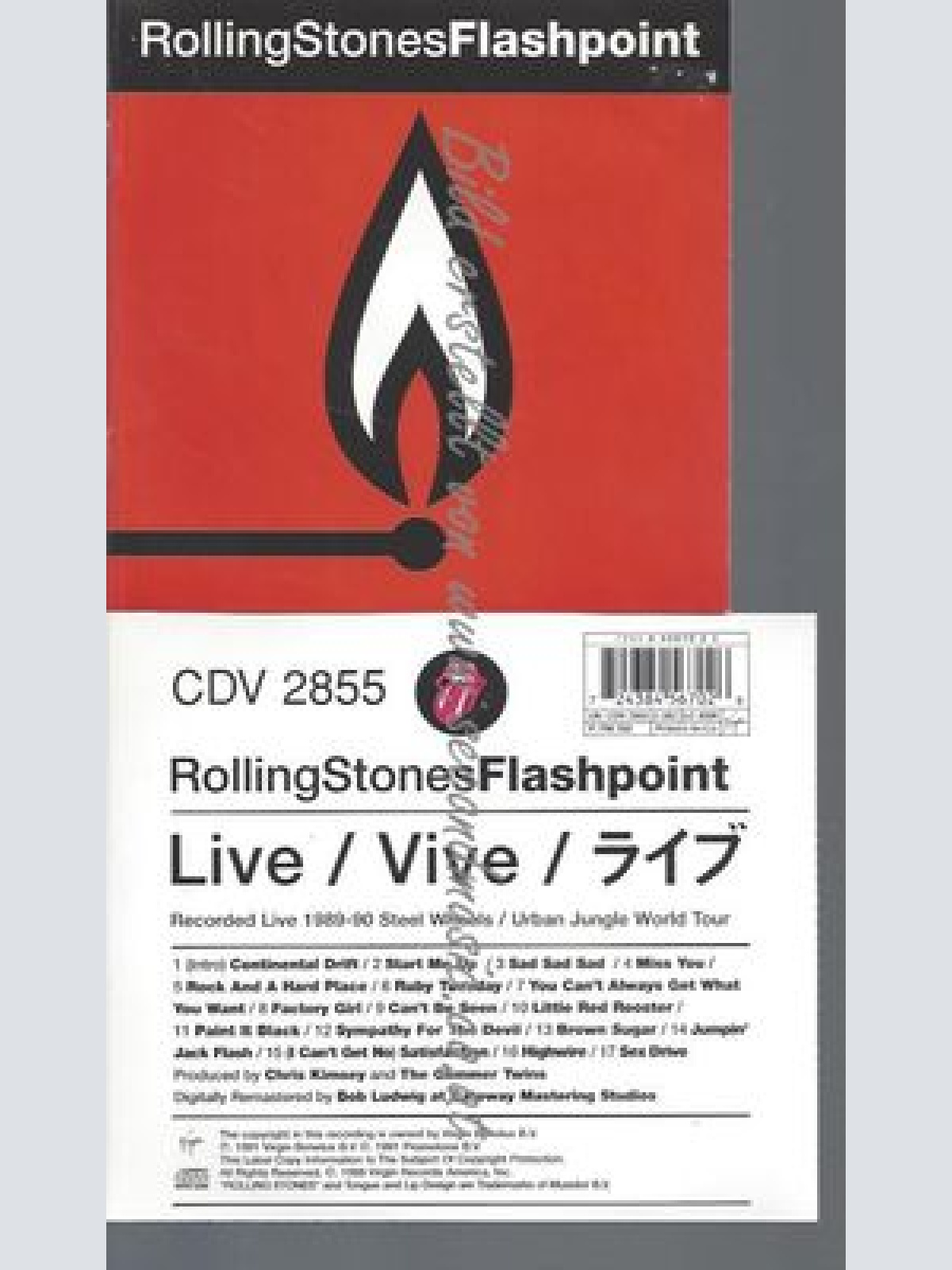 CD--THE ROLLING STONES--FLASHPOINT | IMPORT