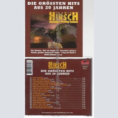 CD--LUDWIG HIRSCH--DIE GRÖSSTEN HITS AUS 20 JAHREN