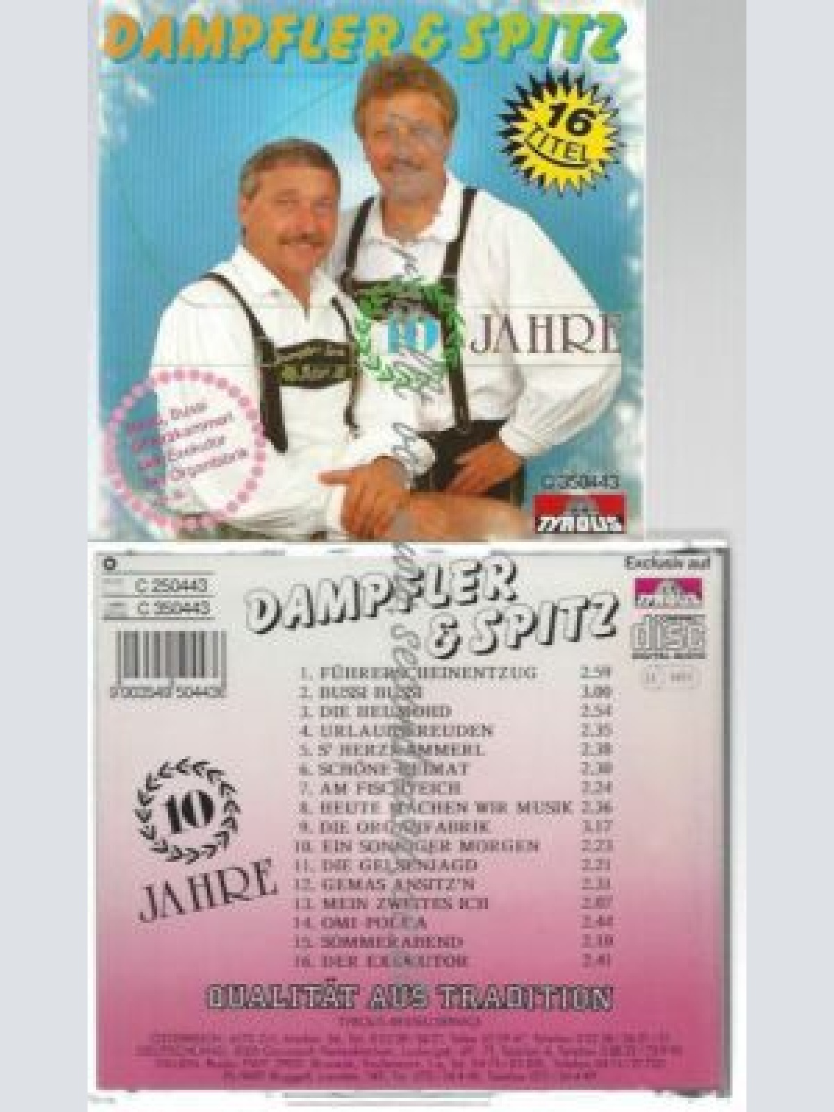 CD--DAMPFLER & SPITZ-- 10 JAHRE