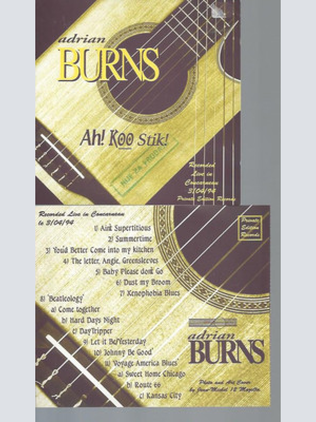 CD-ADRIAN BURNS AH KOO STIK