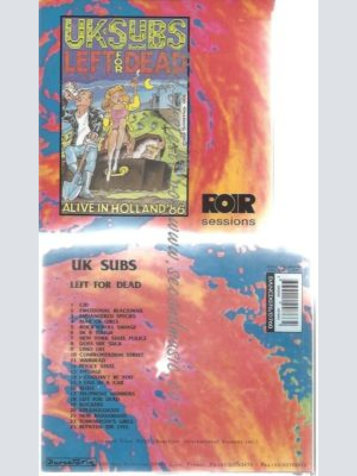 CD--UK SUBS--LEFT FOR DEAD ALIVE IN HOLLAND
