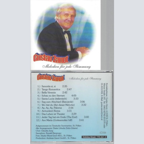 CD--GUSTAV ZANOT  MELODIEN FÜR JEDE STIMMUNG