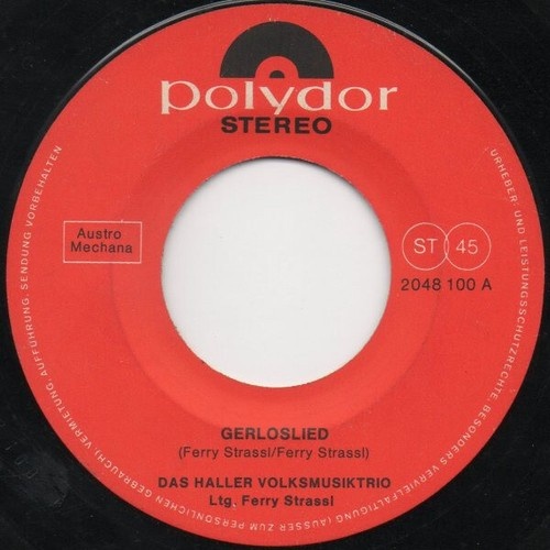 7" Das Haller Volksmusiktrio - Gerloslied