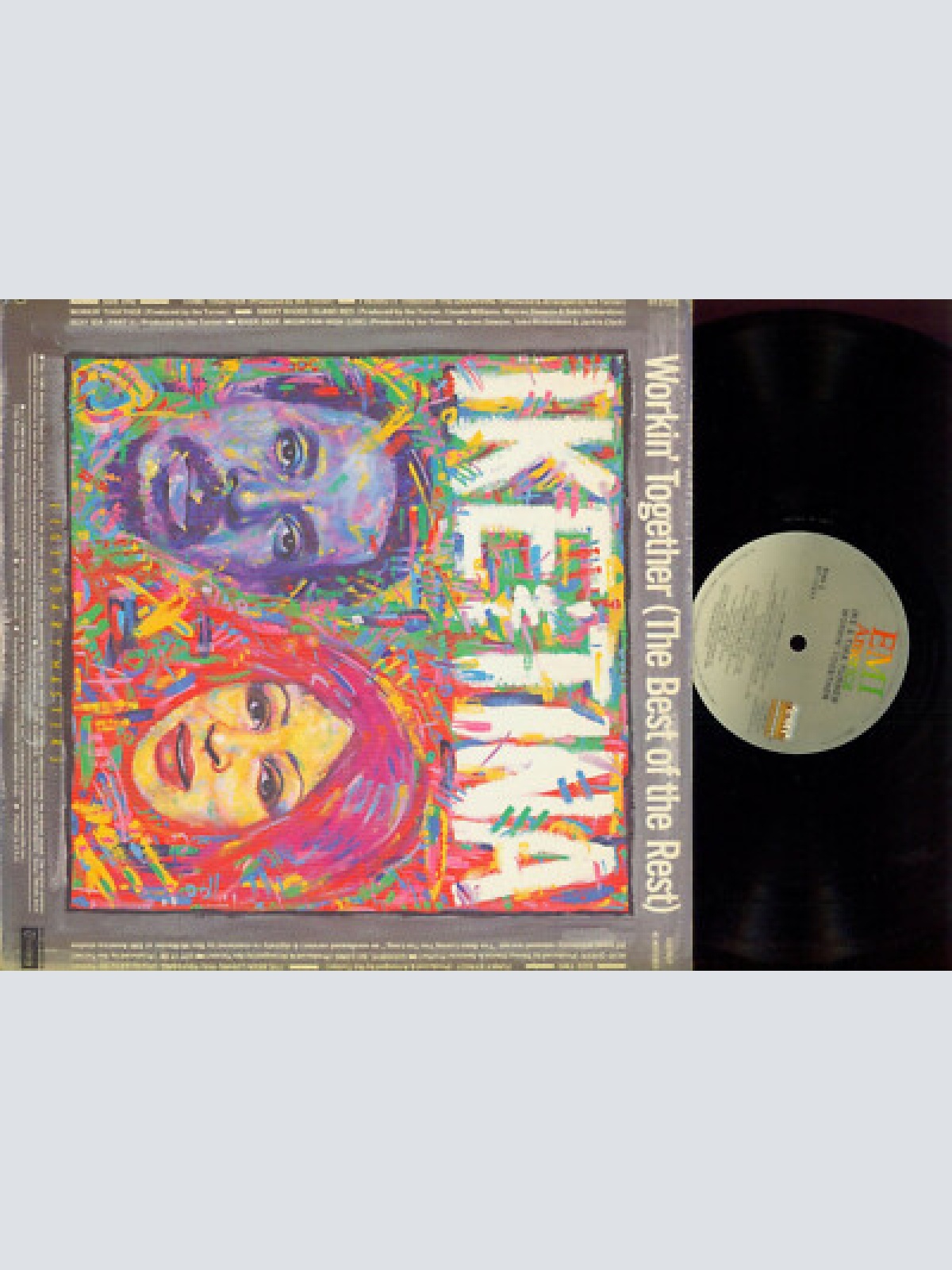 LP--Ike & Tina Turner – Workin' Together (The Best Of The Rest) / Cutout