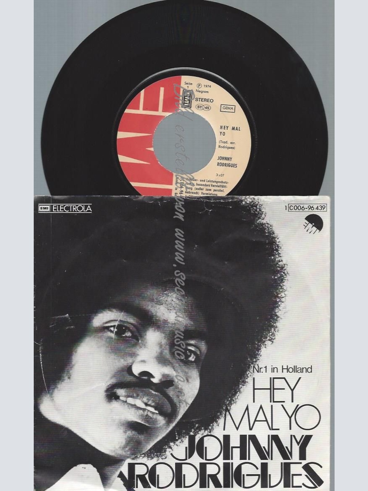 7"   Johnny Rodrigues  Hey Mal Yo