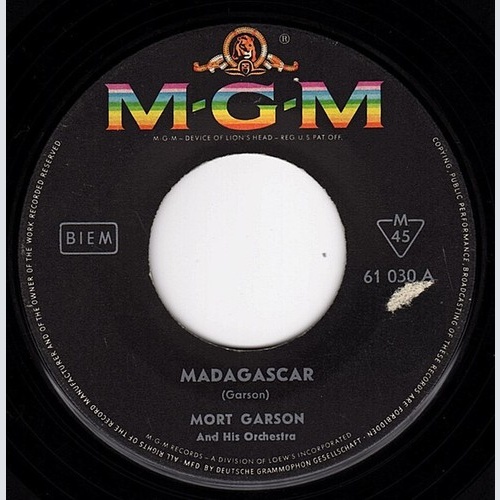7", Single Mort Garson - Madagascar