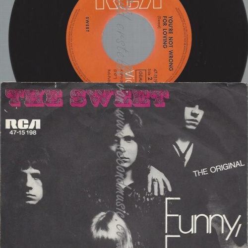 7"  The Sweet – Funny, Funny