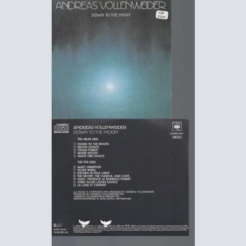 CD--ANDREAS VOLLENWEIDER DOWN TO THE MOON