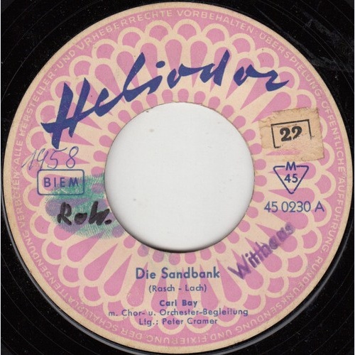 7", Single, Mono Carl Bay - Die Sandbank