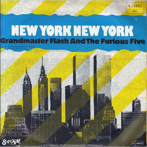 7", Single Grandmaster Flash And The Furious Five* - New York New York