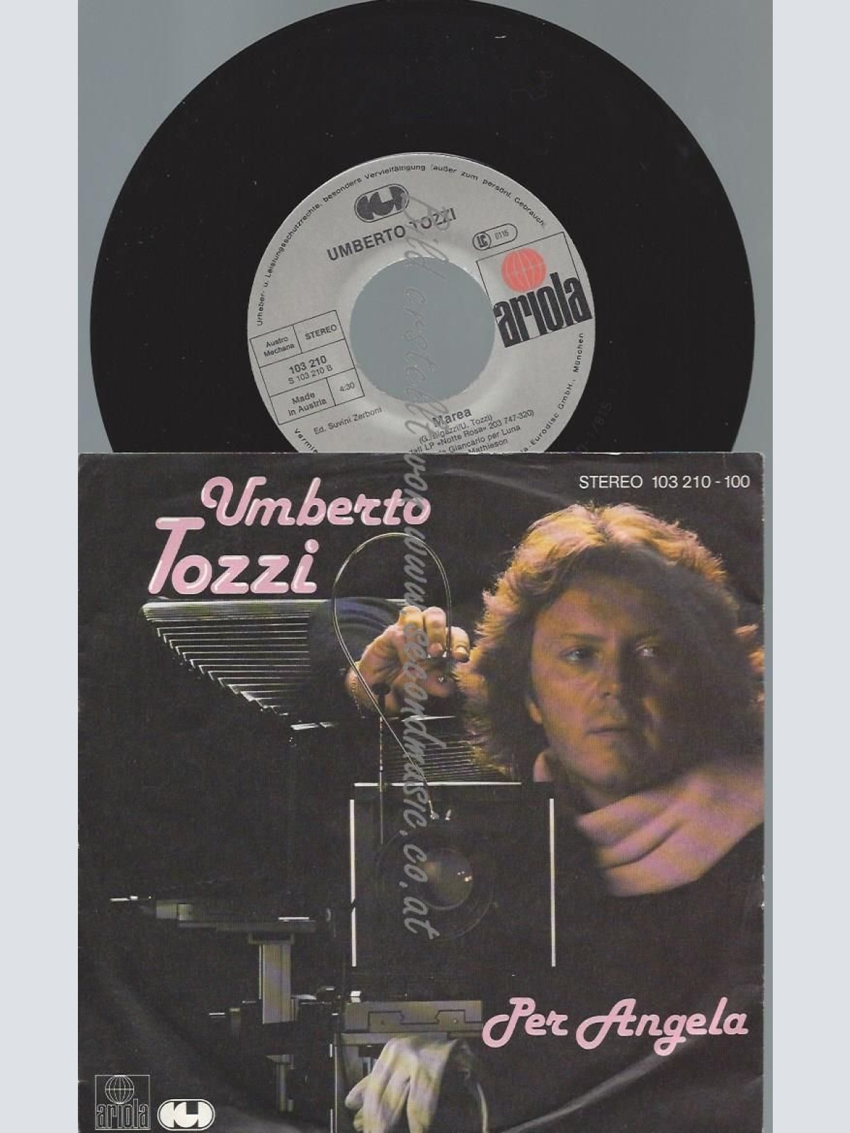 7"   Umberto Tozzi  Per Angela