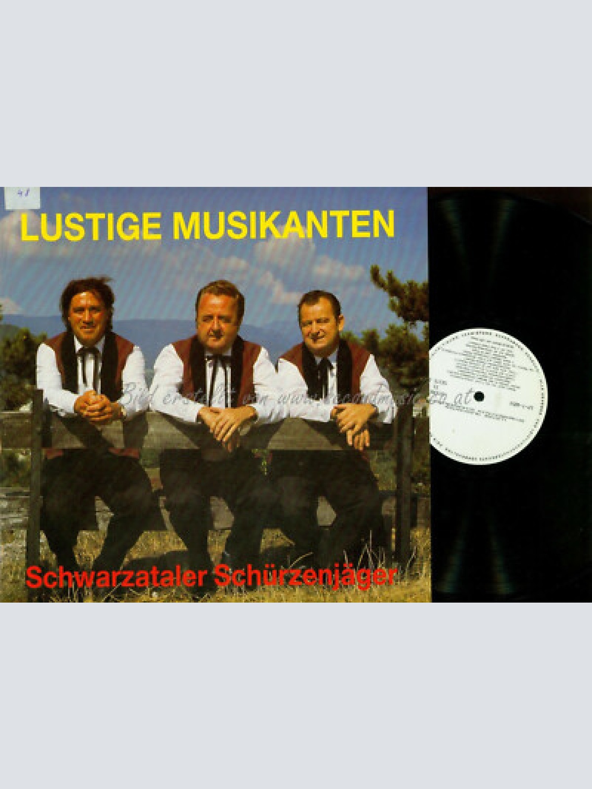 LP-- SCHWARZATALER SCHÜRZENJÄGER LUSTIGE MUSIKANTEN