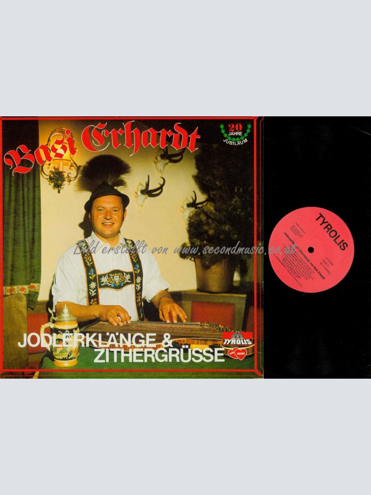 LP-- Jodlerklänge & Zithergrüsse-- Basi Erhardt /   NM